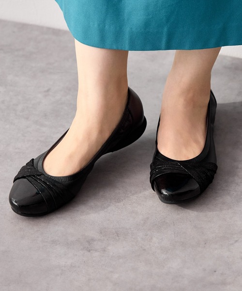 卑弥呼（HIMIKO） パンプス 「Made in Japan」「撥水」クロスリボン