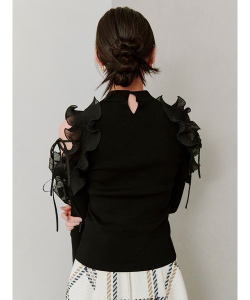 SNIDEL（スナイデル） ニット セーター プリーツフリルニットプル