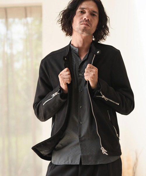 CAMBIO（カンビオ） 革ジャン ライダース mj10277-スウェードシングル