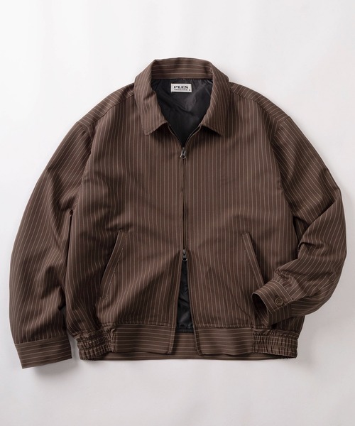 ブルゾン アウター 「72」「PLES」TRストレッチ ダブルジップ