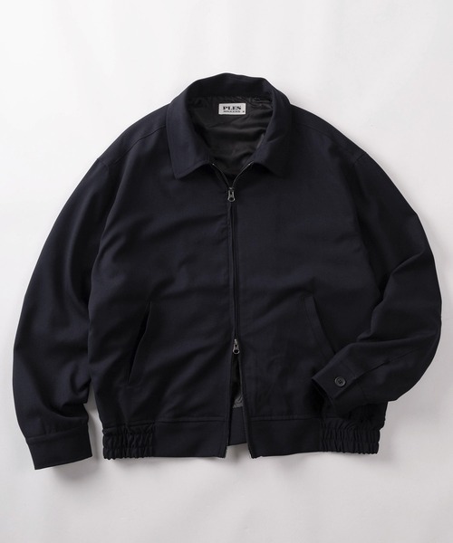 ブルゾン アウター 「72」「PLES」TRストレッチ ダブルジップ
