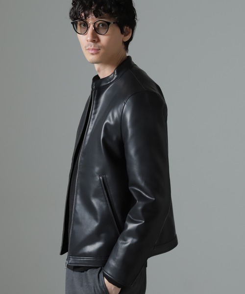 NANO universe（ナノ・ユニバース） ライダースジャケット M ブラック