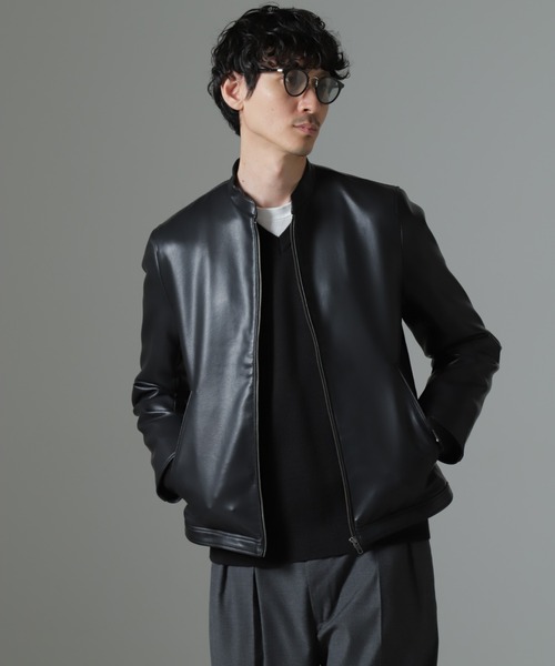 NANO universe（ナノ・ユニバース） ライダースジャケット M ブラック