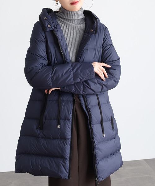 UMO ダウンコート ダウンジャケット ドロストダウンコート レディース