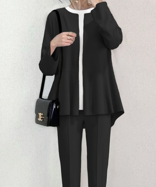 Mayree ジャケット ノーカラージャケット FReePLACe/2点セット ノー