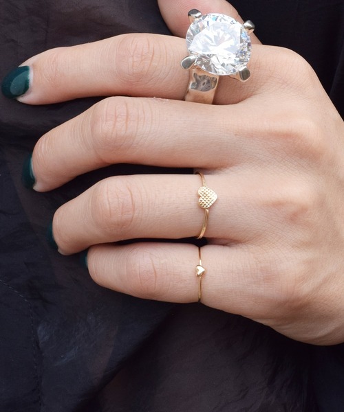 little emblem（リトルエンブレム） 指輪 リング ハートピンキーリング