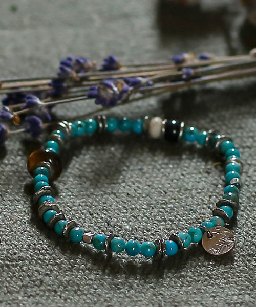 amp japan（アンプジャパン） ブレスレット Round Turquoise Bracelet