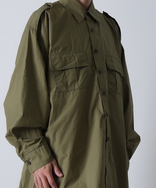 CALIFORNIA OUTFITTERS シャツ 2-7B40 オーバーサイズ ミリタリー