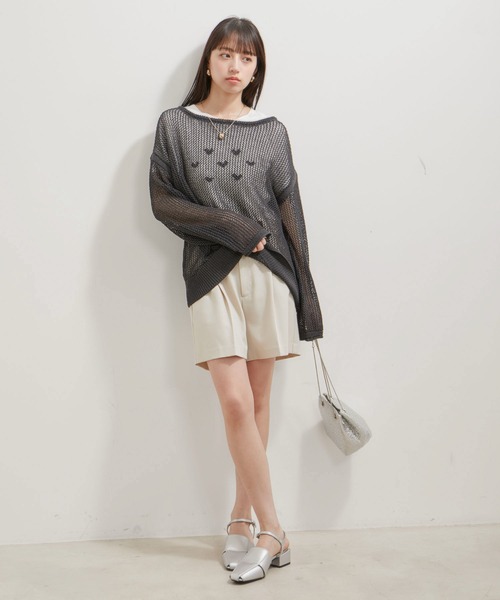 VIS（ビス） ニット セーター メッシュサマーニットトップス