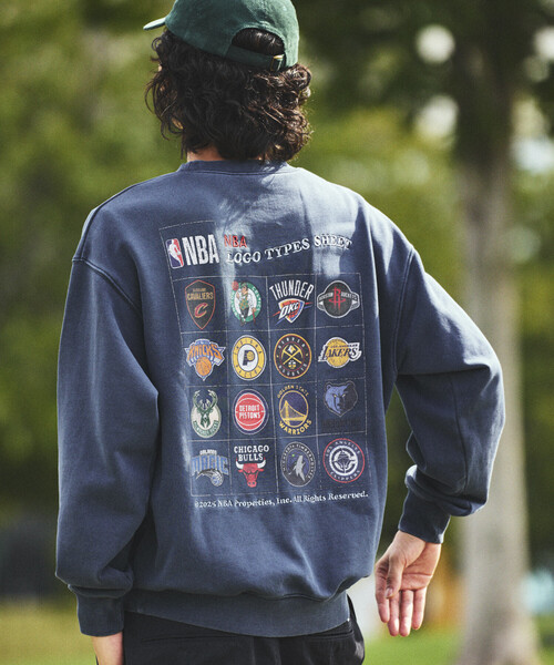 NBA トレーナー スウェット 別注 チームロゴシート クルーネック