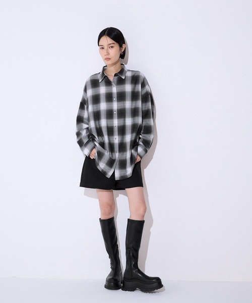 JEANASIS（ジーナシス） ブラウス シャツ アソートチェックシャツLS