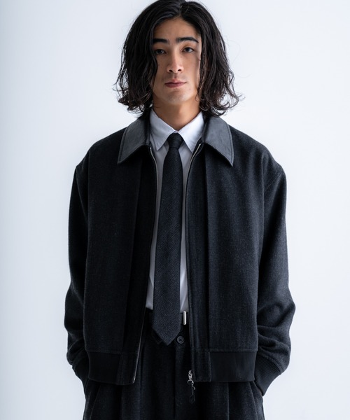 SINSS ブルゾン アウター Tweed short blouson / ツイードショート