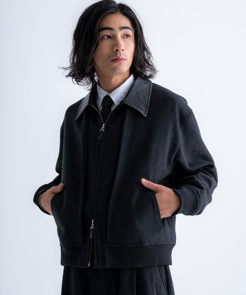 SINSS ブルゾン アウター Tweed short blouson / ツイードショート
