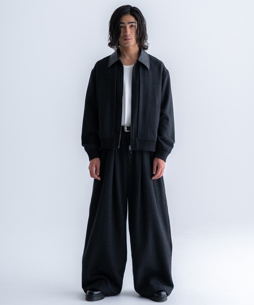 SINSS ブルゾン アウター Tweed short blouson / ツイードショート