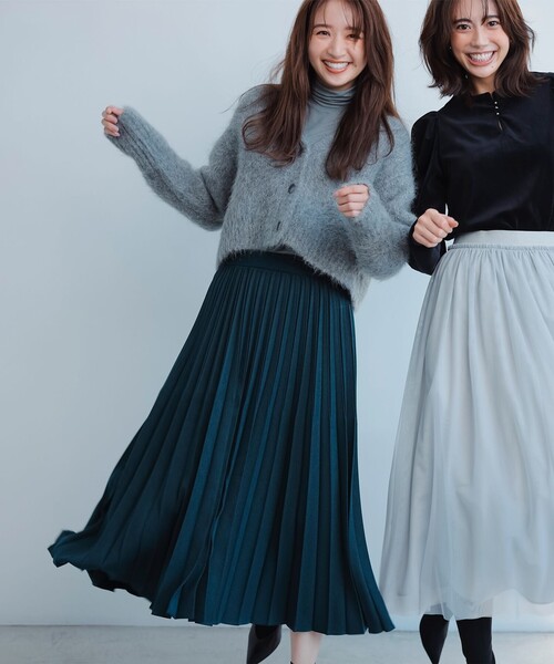 ANY（エニィ） スカート 「10色展開/ウエストゴム」ウーリッシュフラノ