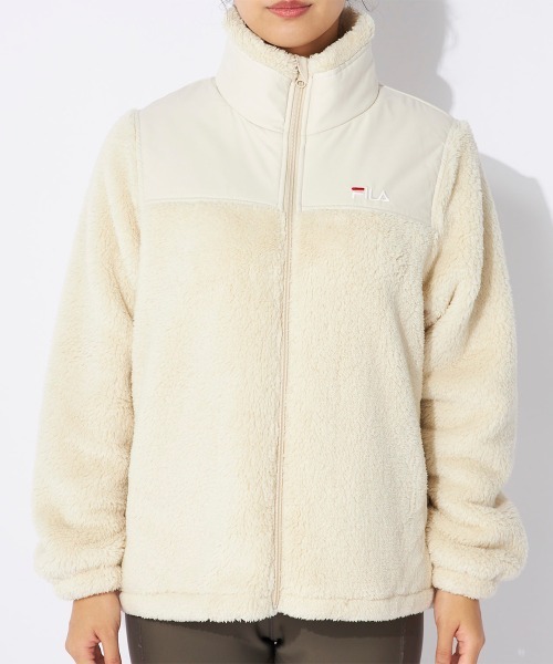 FILA（フィラ） モコモコトラックジャケット レディース : ZOZOTOWN