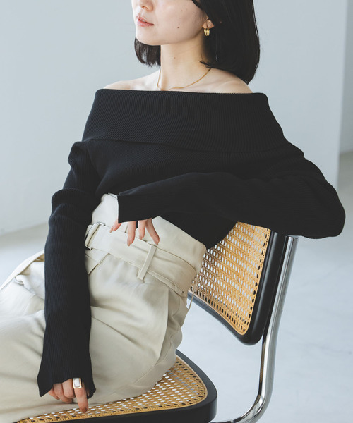 NOBLE（ノーブル） ニット セーター 「追加」オフショルニット 3