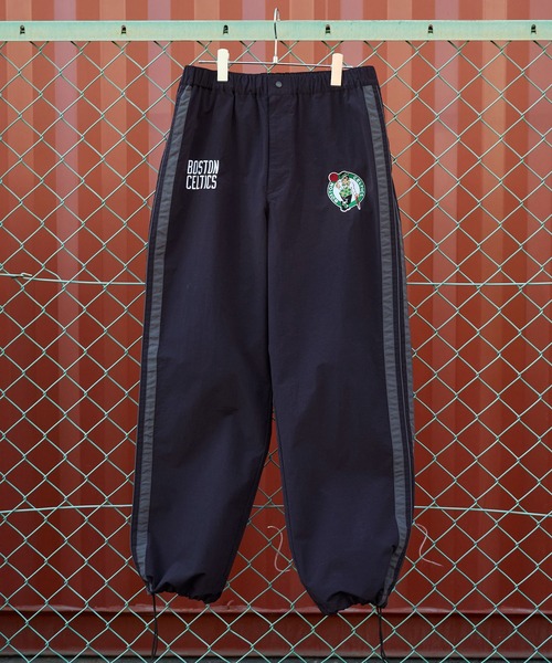 NBA パンツ NBA/エヌビーエー 別注 チームロゴ刺繍 サイドライン