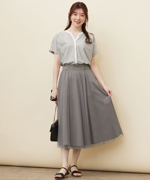 ANY SIS（エニィスィス） スカート 「2WAY」ライトチュール