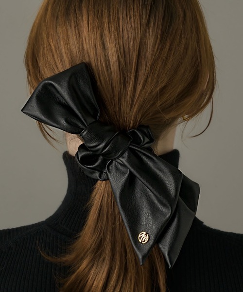 muku シュシュ LOOP CHOUCHOU/FAKE LEATHER : ZOZOTOWN Yahoo!店