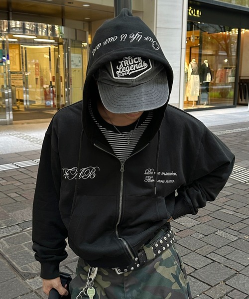 kutir（クティール） パーカー FEMBROIDERED DESIGN FULL ZIP HOODIE