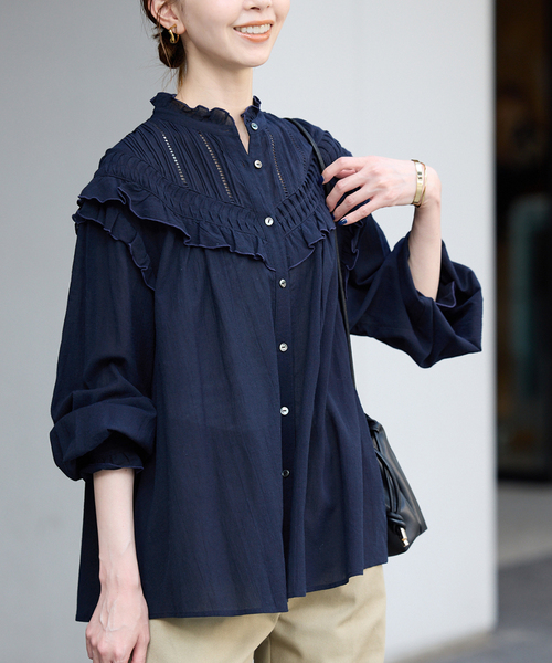 SLOBE IENA（スローブイエナ） ブラウス シャツ 「WEB・一部店舗限定