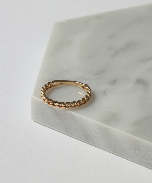 Lilas 指輪 リング チェーンピンキーリング K10 レディース : ZOZOTOWN