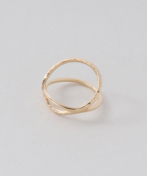 Lilas 指輪 リング クロスラインピンキーリング K10 レディース