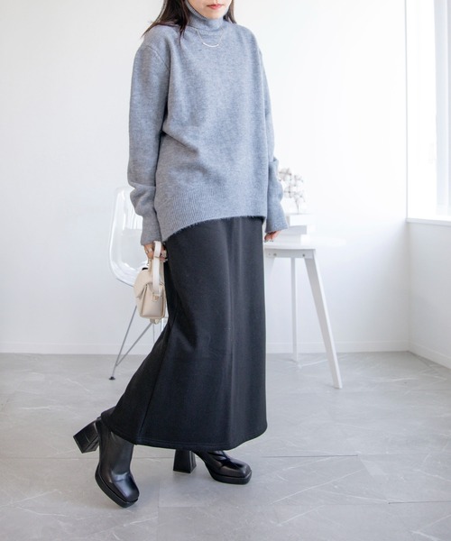 aimoha（アイモハ） スカート 裏起毛コットンスウェットマキシスカート