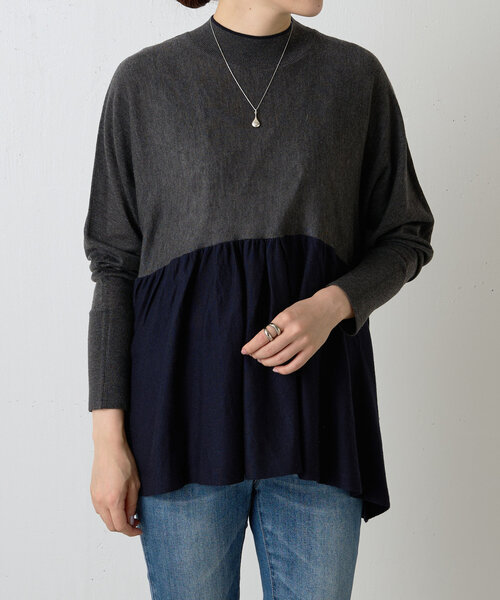 BEARDSLEY（ビアズリー） 長袖ニット FREE グレー レディース