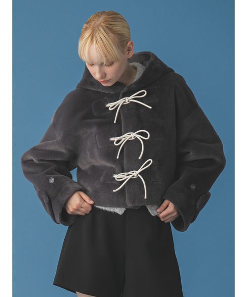 FURFUR（ファーファー） ダッフルコート コート リボンショート