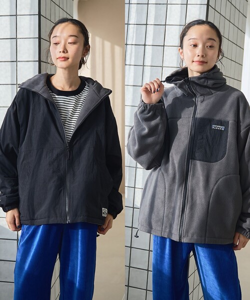 coen（コーエン） ブルゾン アウター PARKNIKリバーシブルフーディー