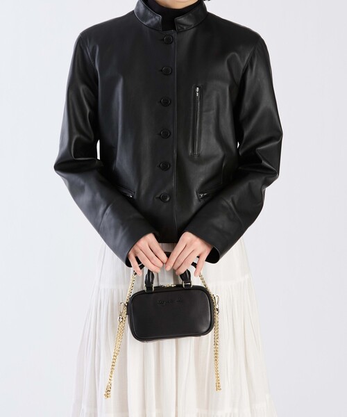 agnes b.（アニエスベー） ショルダーバッグ バッグ レザー2way