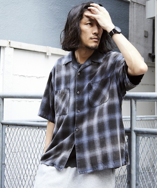 FREAK'S STORE（フリークスストア） シャツ ムラブリーチ加工 オープン