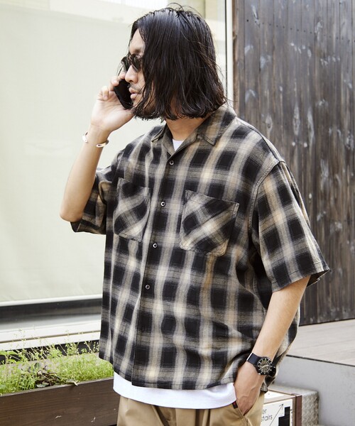 FREAK'S STORE（フリークスストア） シャツ ムラブリーチ加工 オープン