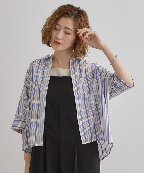 grove（グローブ） ブラウス シャツ 「夏に嬉しい機能付き」ドルマン