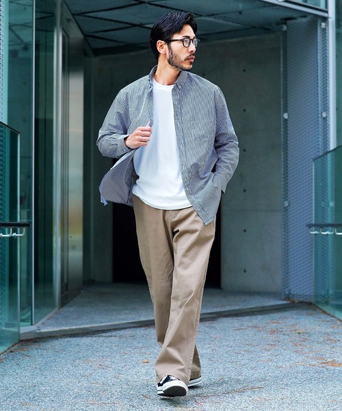 JIGGYS SHOP（ジギーズショップ） シャツ TCブロード ボタンダウン長袖