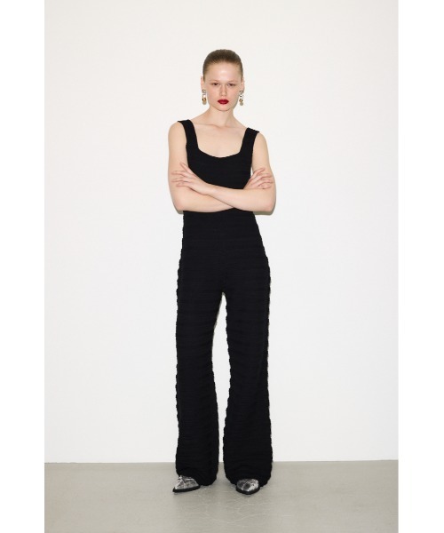 THROW by SLY オールインワン SQUARE NECK JUMPSUITS スクエアネック