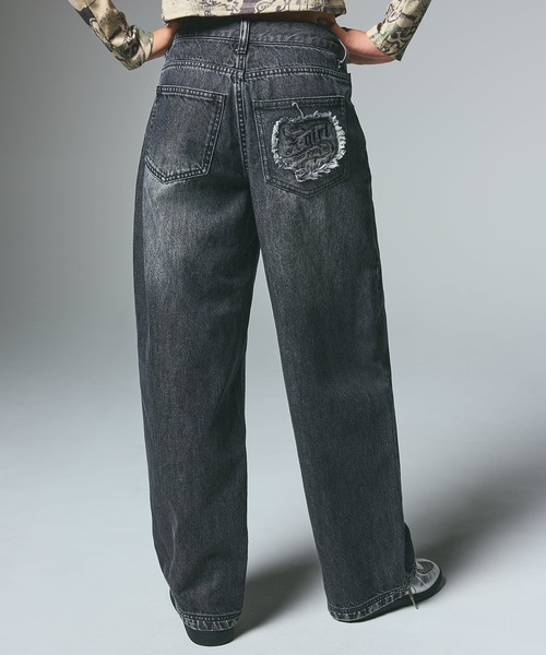 X-girl（エックスガール） ジーンズ デニム デニムパンツ LOGO POCKET