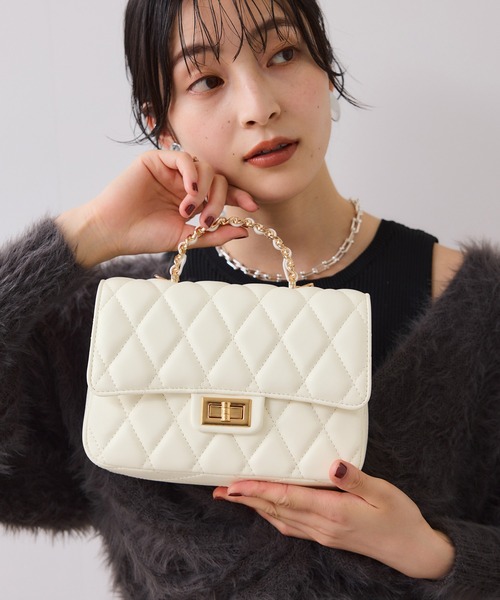 VIS（ビス） ショルダーバッグ バッグ チェーンハンドルキルティング