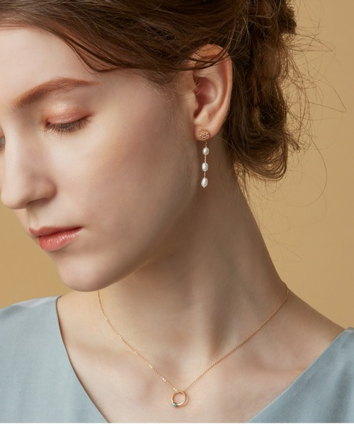 agete（アガット） 指輪 リング K10ベビーリング（ターコイズ