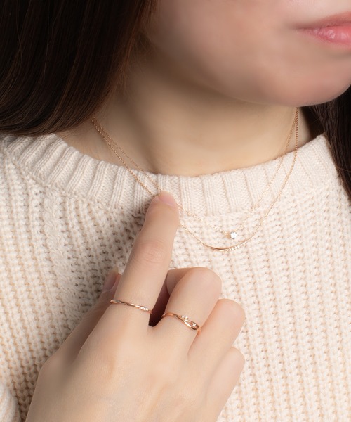 ESTELLE（エステール） 指輪 リング K10 ピンクゴールド ダイヤモンド