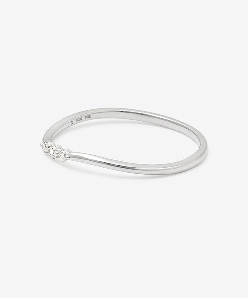 ESTELLE（エステール） 指輪 リング K10 ホワイトゴールドダイヤモンド