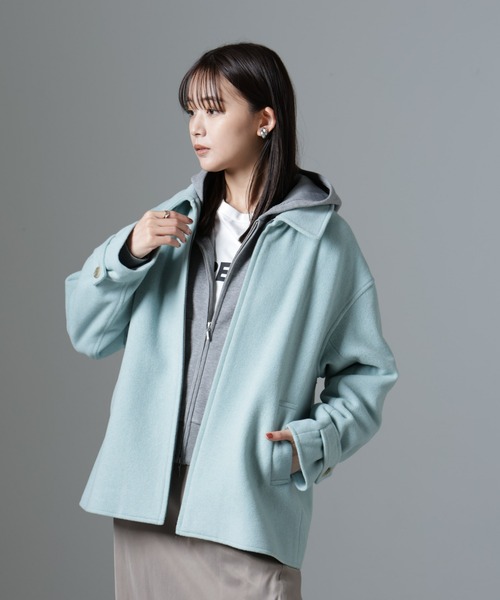 NANO universe（ナノ・ユニバース） ステンカラーコート コート ZIP