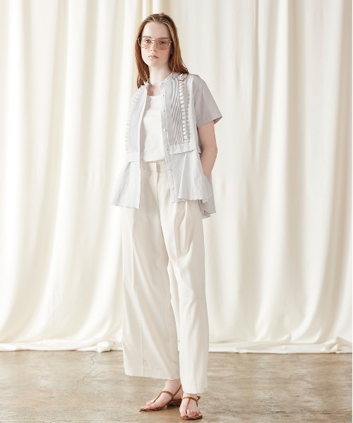 Marilyn Moon（マリリンムーン） ブラウス シャツ タックフリルフレア