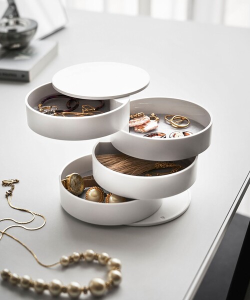 tower 収納 「tower」 アクセサリートレー4段 回転式 : ZOZOTOWN Yahoo