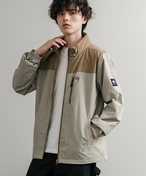 LOGOS（ロゴス） ナイロンジャケット 撥水 裏タフタワンポイントロゴ