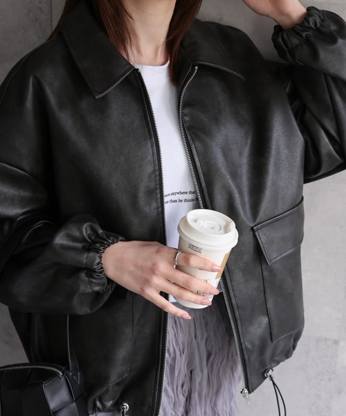 sakishimatokyo レザージャケット ライダース 新色追加「選べる2タイプ