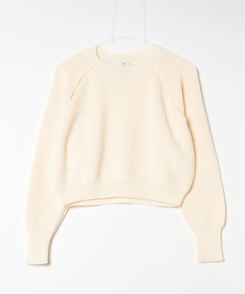 Sov. ニット セーター カットアウトニットプルオーバー レディース