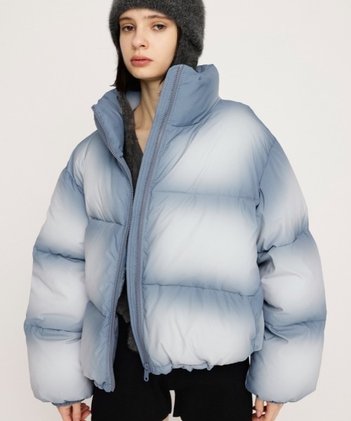 SLY（スライ） ブルゾン アウター FADED PRINT PUFFER JK フェイディド